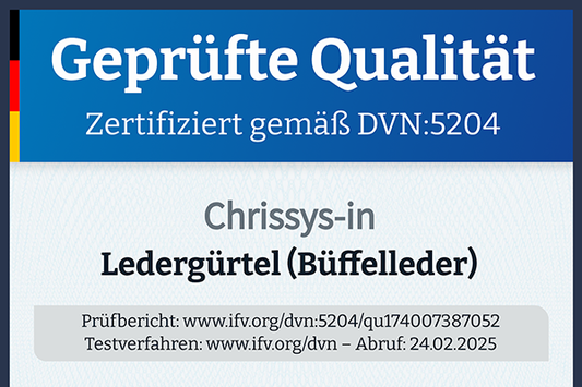 Geprüfte Qualität Ledergürtel (Büffelleder) von Renate Hendrix-Vögeler