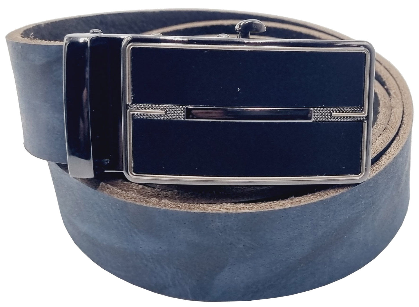 Automatik Gürtel blau 3,5 cm breit