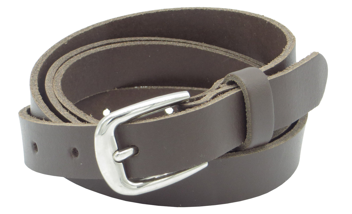 Ledergürtel 2 cm breit dunkelbraun aus feinem Rindsleder