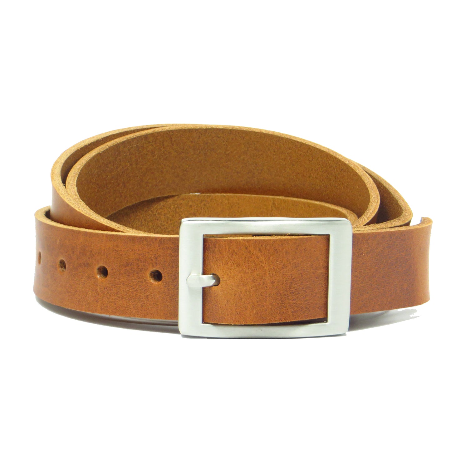 Ledergürtel 3 cm breit Rindsleder cognac braun