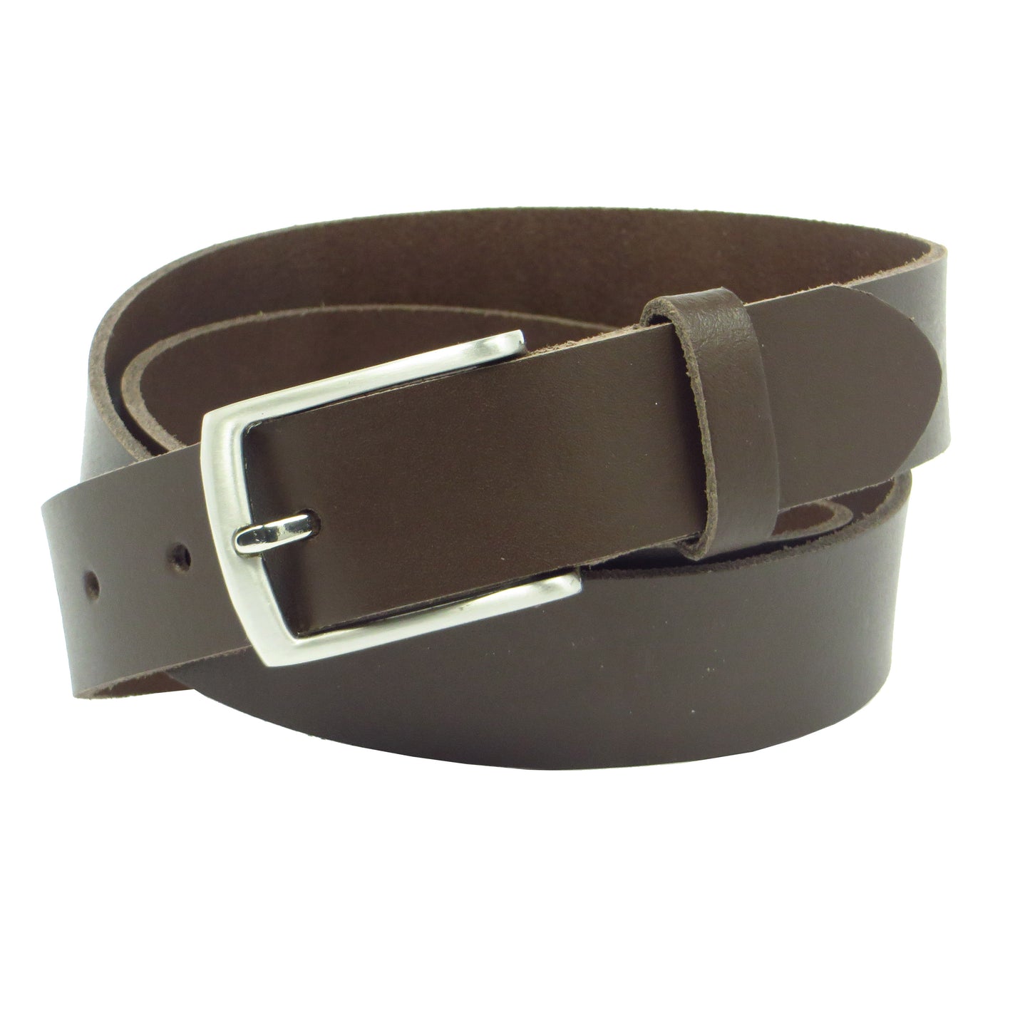 Ledergürtel 3 cm breit dunkelbraun aus feinem Rindsleder