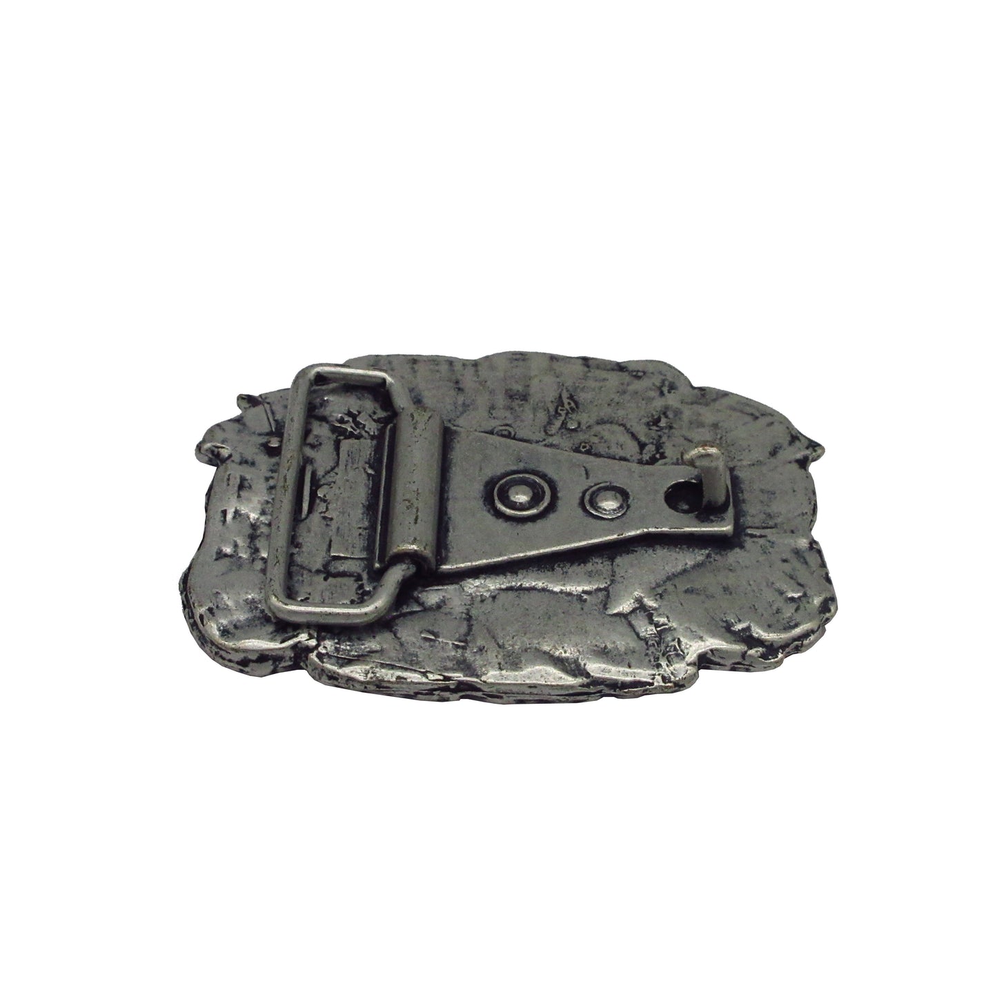 Gürtelschließe Gürtelschnalle Schnalle Buckle grau schwarz für 4 cm breiten Gürtel