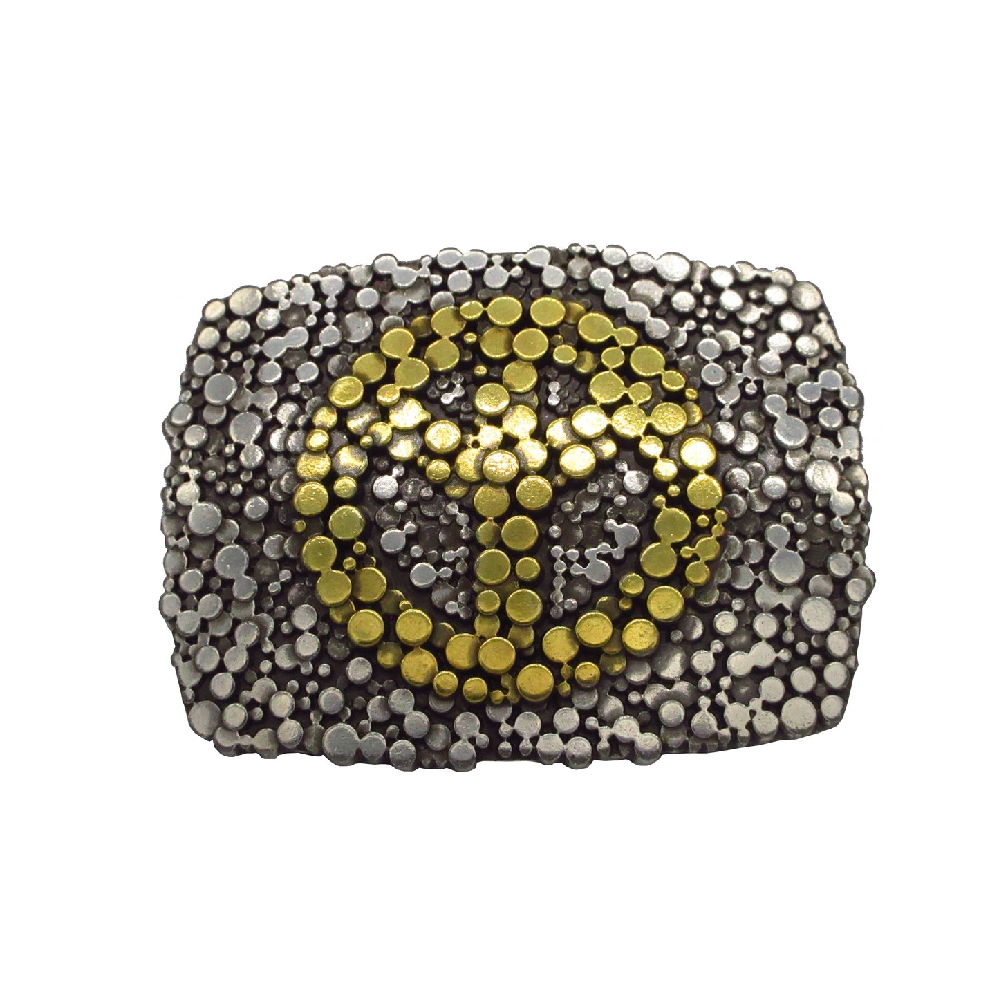 Gürtelschließe Gürtelschnalle Schnalle Buckle Gold grau Silber für 4 cm breiten Gürtel