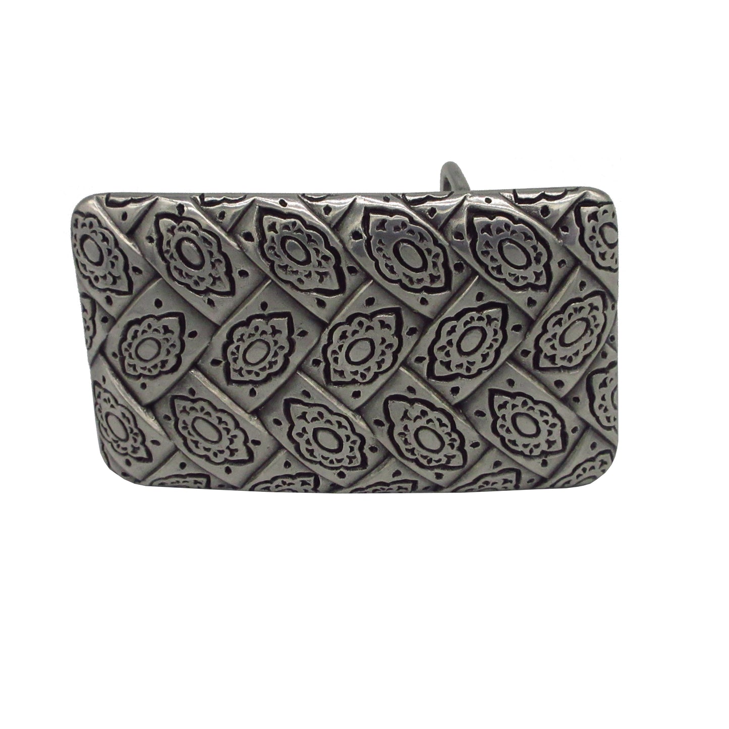 Gürtelschließe Gürtelschnalle Schnalle Buckle grau Silber für 4 cm breiten Gürtel