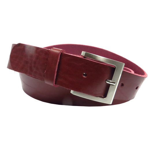 Bordeauxroter Rindsleder 4 cm breiter Ledergürtel für Damen Herren ca. 3 – 4 mm dickem Leder. Anzughose Jeans Rock Kleid Arbeitsgürtel Arbeitshose Damengürtel Herrengürtel in verschiedene Längen breiten und Farben erhältlich. Ledergürtel 2 cm breit 3 cm breite Ledergürtel 4 cm breite Gürtel und 5 cm breite Gürtel aus Rindsleder Büffelleder
