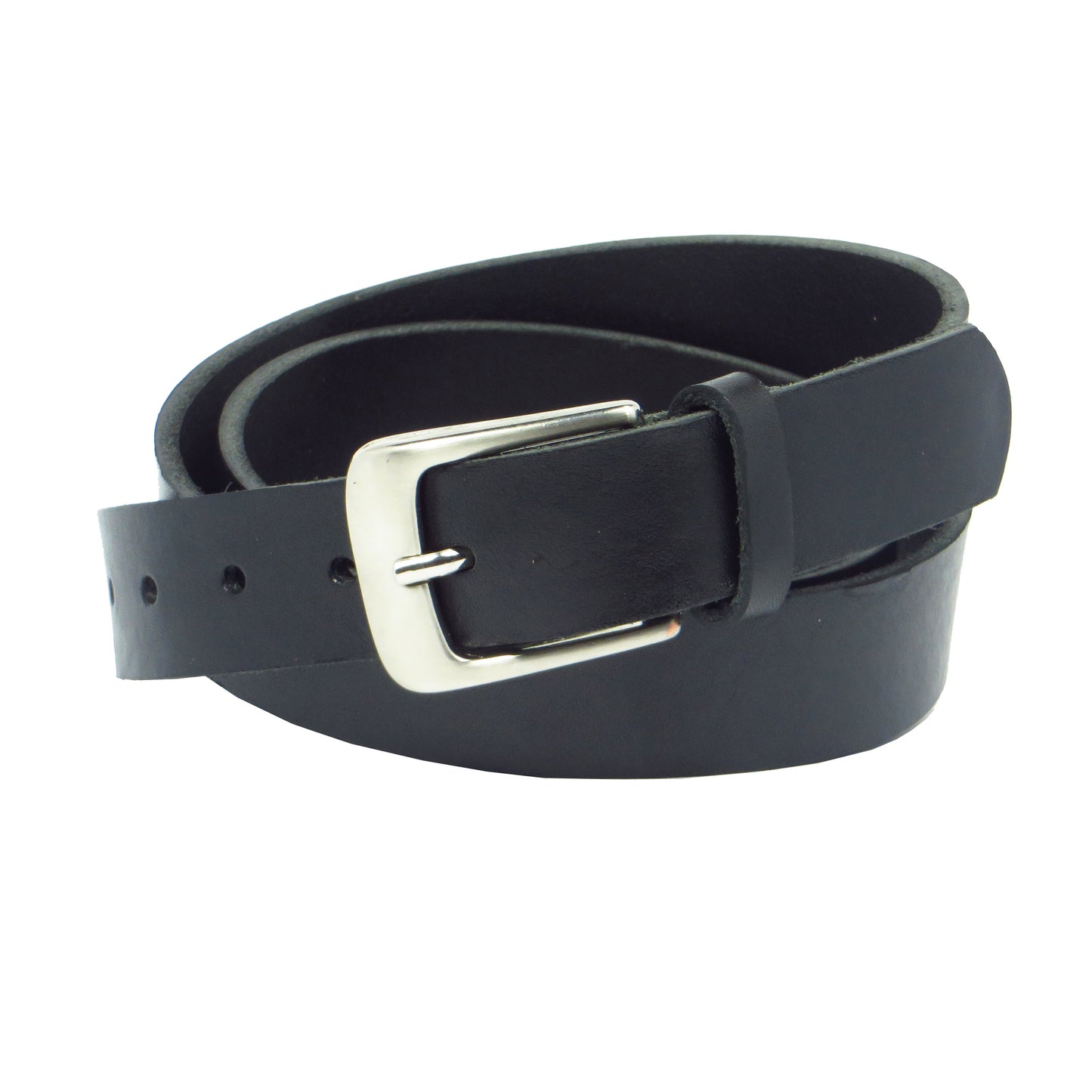 Ledergürtel 3 cm breit schwarz Rindsleder