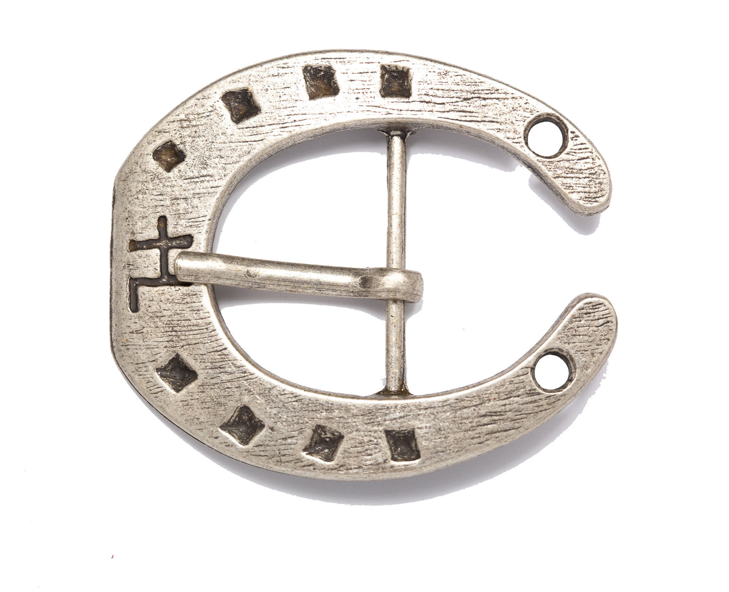 4 cm breite Hufeisenschnalle Gürtelschließe Gürtelschnalle Buckle Koppel Schnalle grau Silber Edle Schließe aus stabilem Zinkdruckguss, kratzfest beschichtet hergestellt in Deutschland, Made in Germany, Farbe und Maserung kann etwas abweichen von den Bildern. Keine Massenanfertigung aus Asien Reitsport Freizeit Jeans Arbeitshose