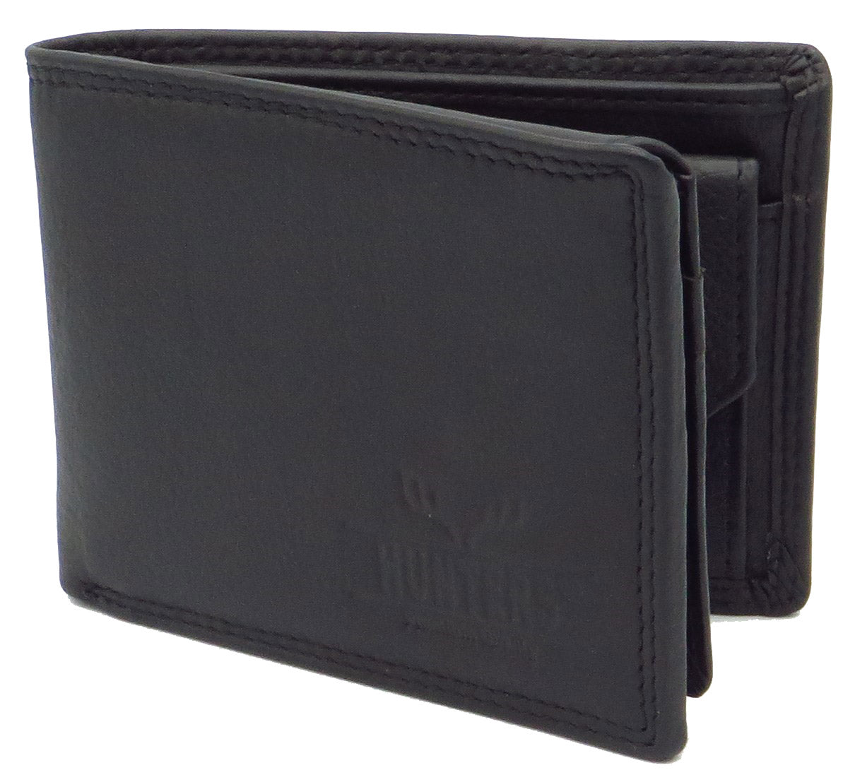 Geldbörse für Herren schwarz Rindsleder Querformat mit RFID Diebstahlschutz MW-237-SNDM