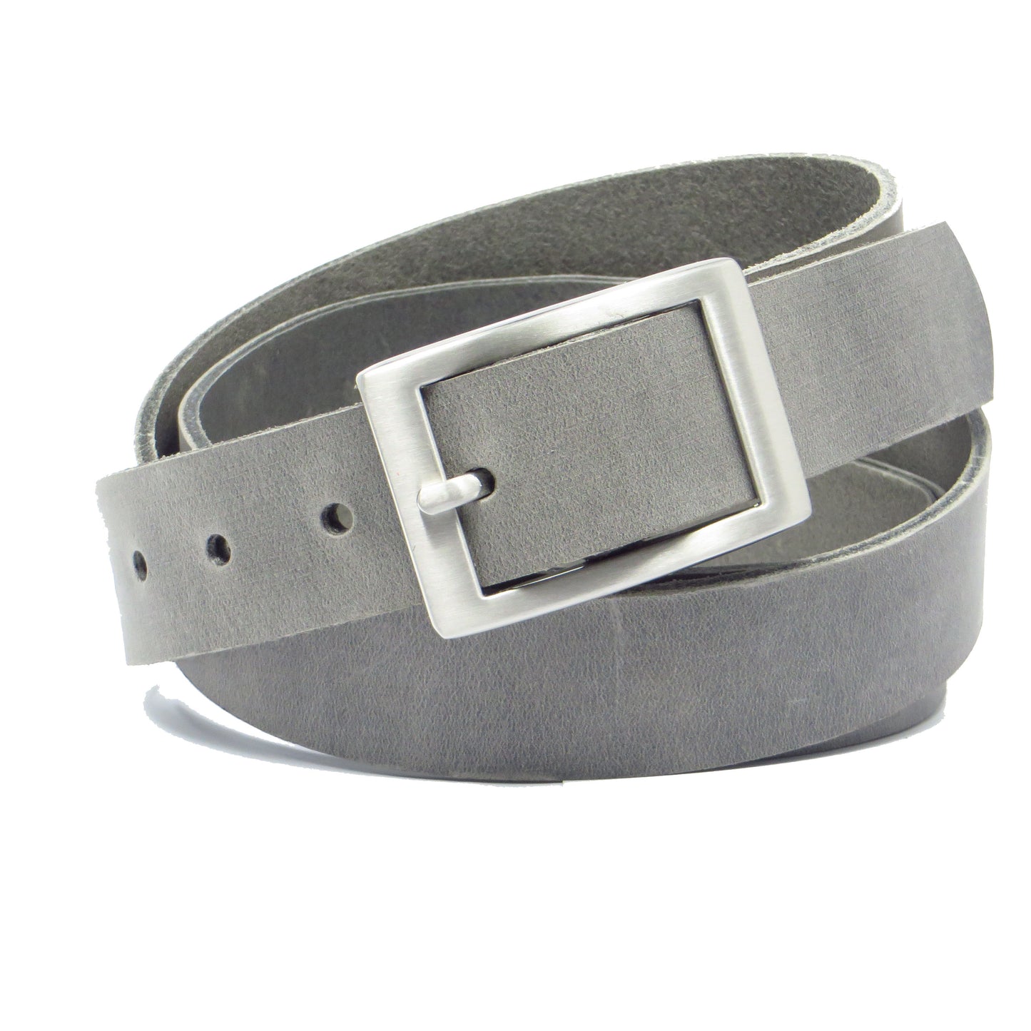 Ledergürtel 3 cm breit hellgrau Rindsleder