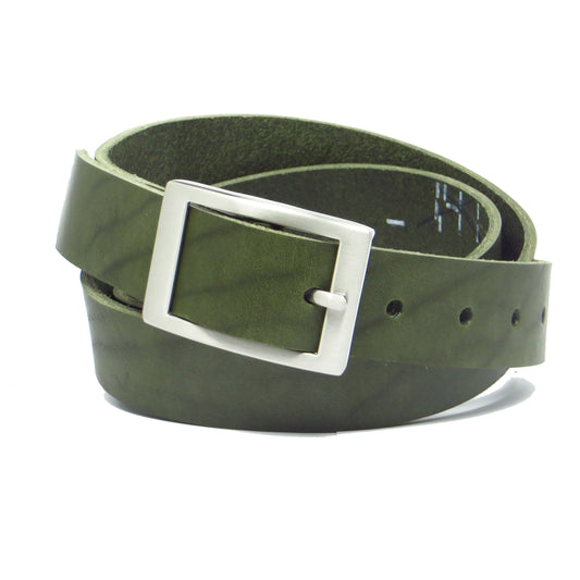 Grüner Rindsleder 3 cm breiter Ledergürtel mit Hufeisenschnalle für Damen Herren ca. 3 – 4 mm dickem Leder. Anzughose Jeans Rock Kleid Arbeitsgürtel Arbeitshose Damengürtel Herrengürtel in verschiedene Längen breiten und Farben erhältlich. Ledergürtel 2 cm breit 3 cm breite Ledergürtel 4 cm breite Gürtel und 5 cm breite Gürtel aus Rindsleder Büffelleder