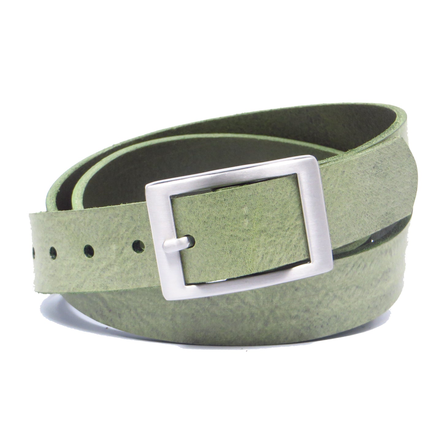 Ledergürtel 3 cm breit mint grün Rindsleder