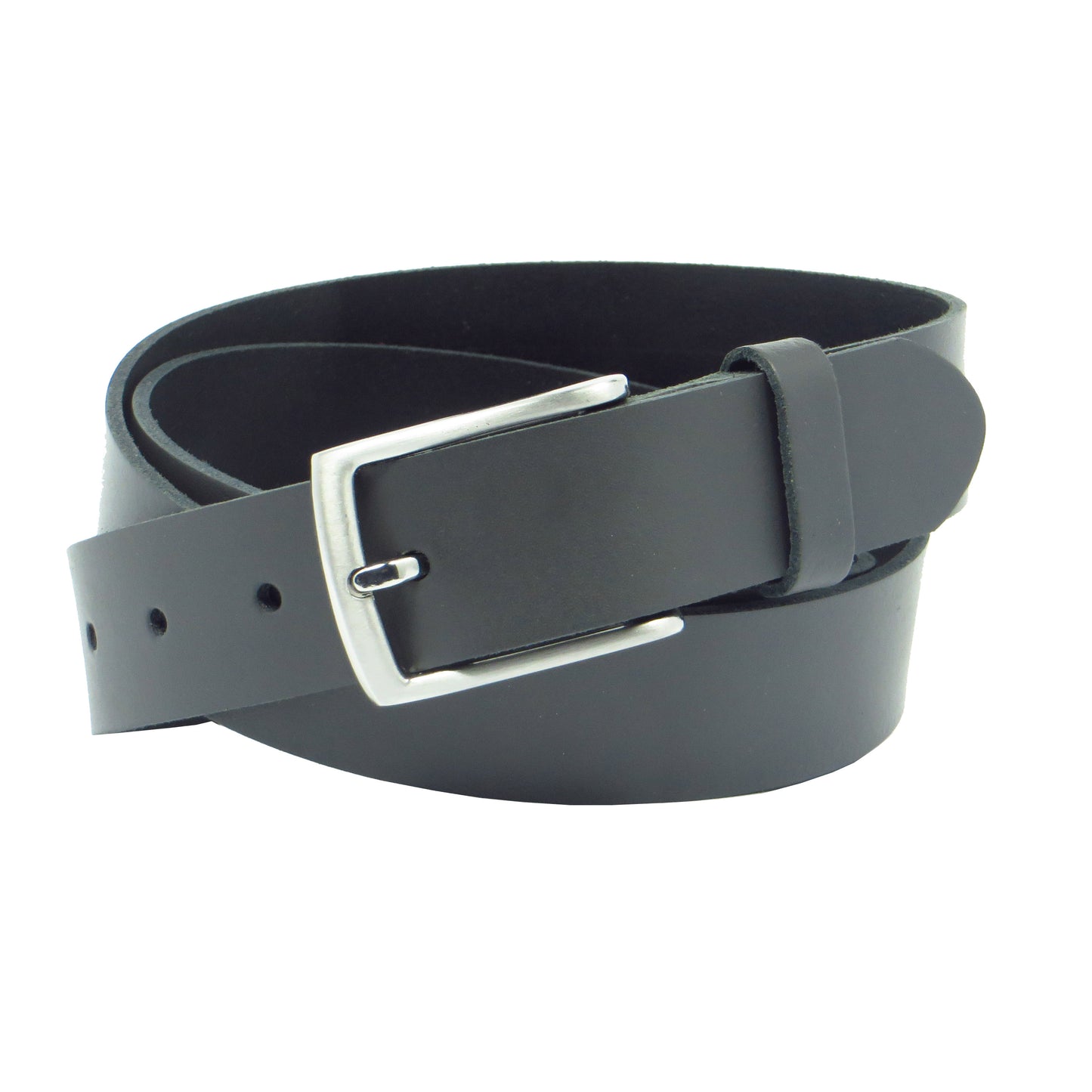 Ledergürtel 3 cm breit grau aus feinem Rindsleder