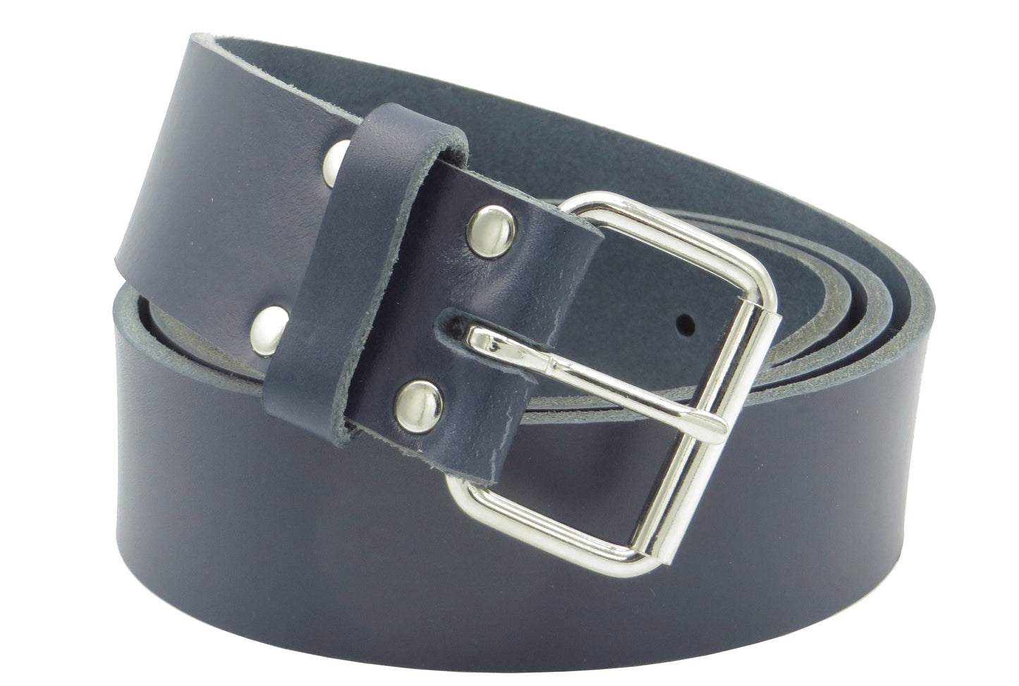 Arbeitsgürtel Ledergürtel Handwerkergürtel 4 cm breit dunkelblau Rindsleder