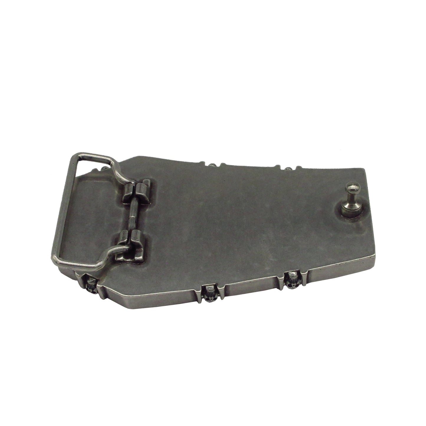 Gürtelschließe Gürtelschnalle Schnalle Buckle grau Silber für 4 cm breiten Gürtel