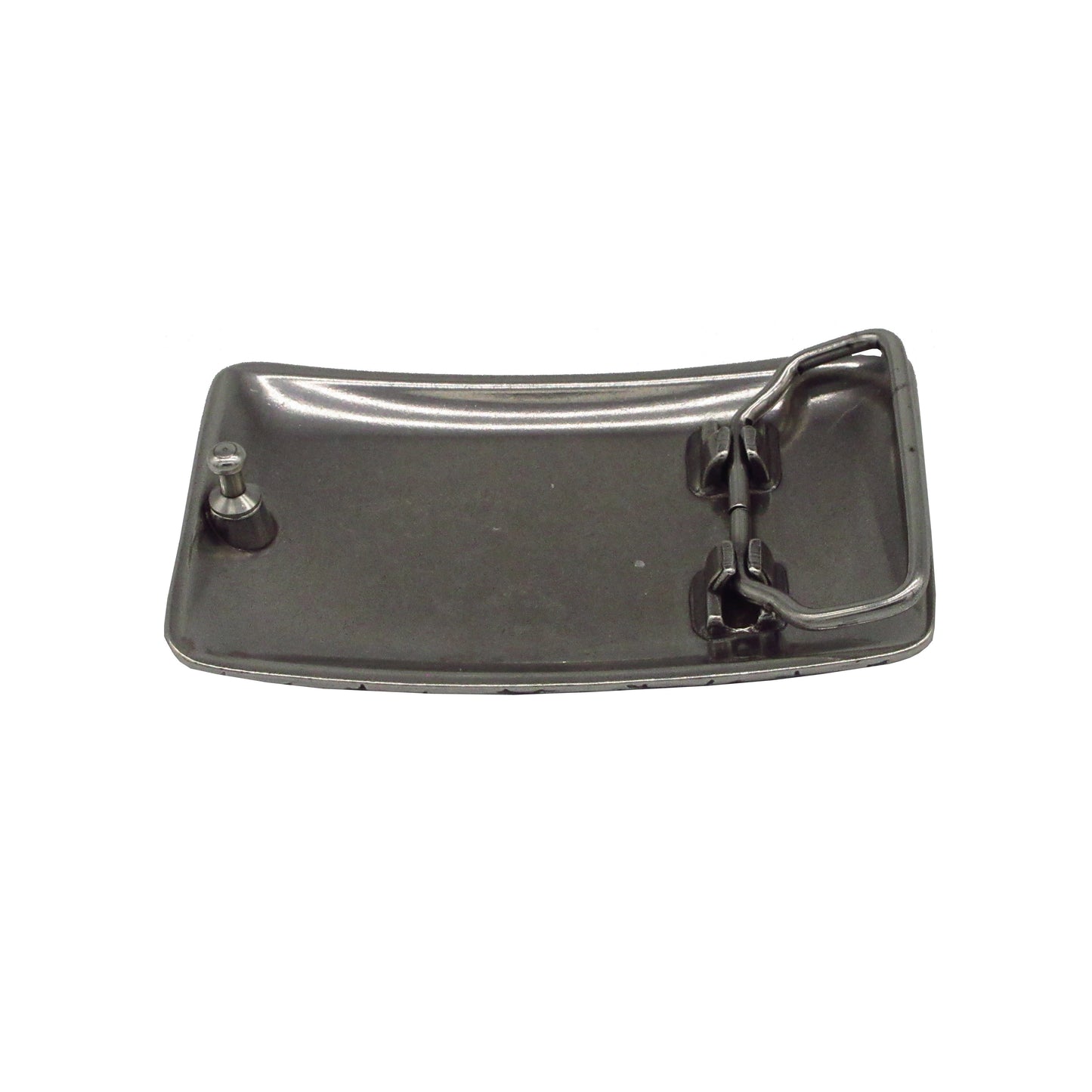 Gürtelschließe Gürtelschnalle Schnalle Buckle grau Silber für 4 cm breiten Gürtel