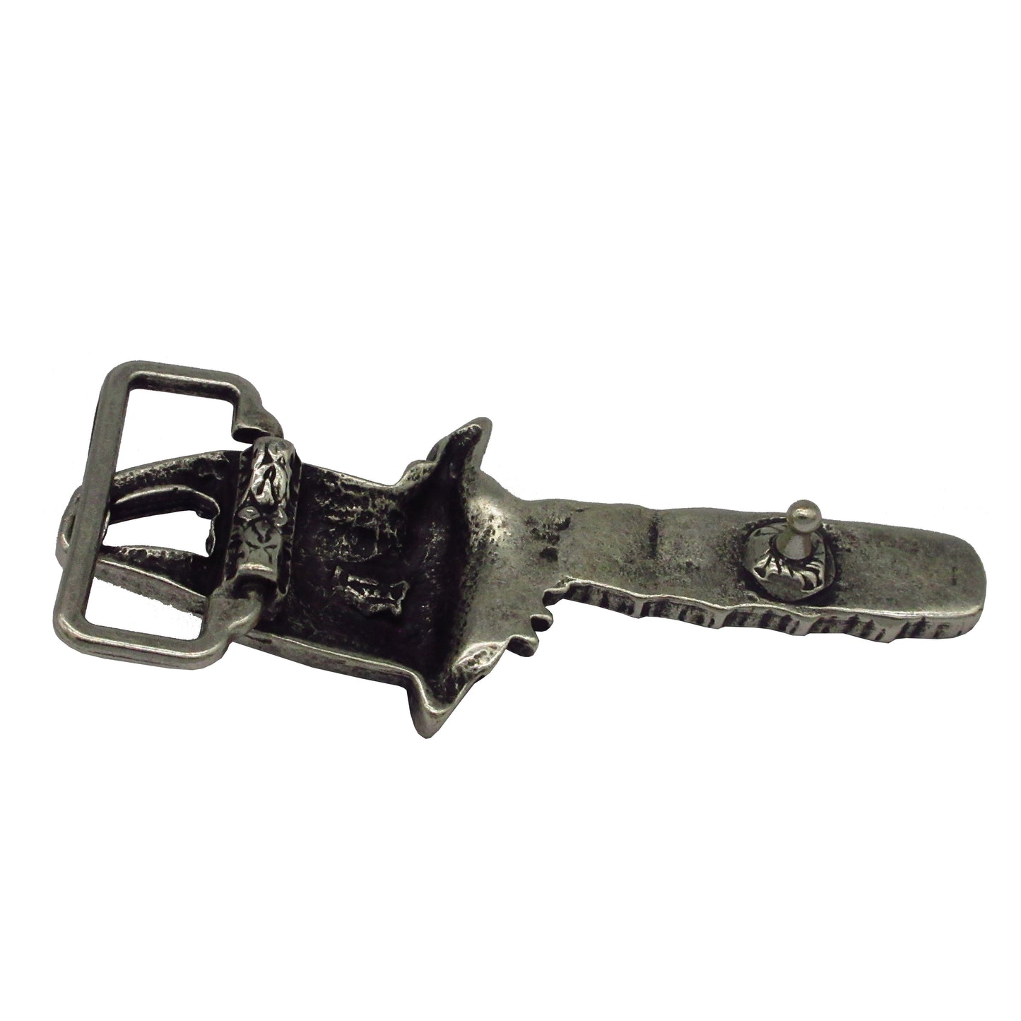 Gürtelschließe Gürtelschnalle Schnalle Buckle grau Silber für 4 cm breiten Gürtel