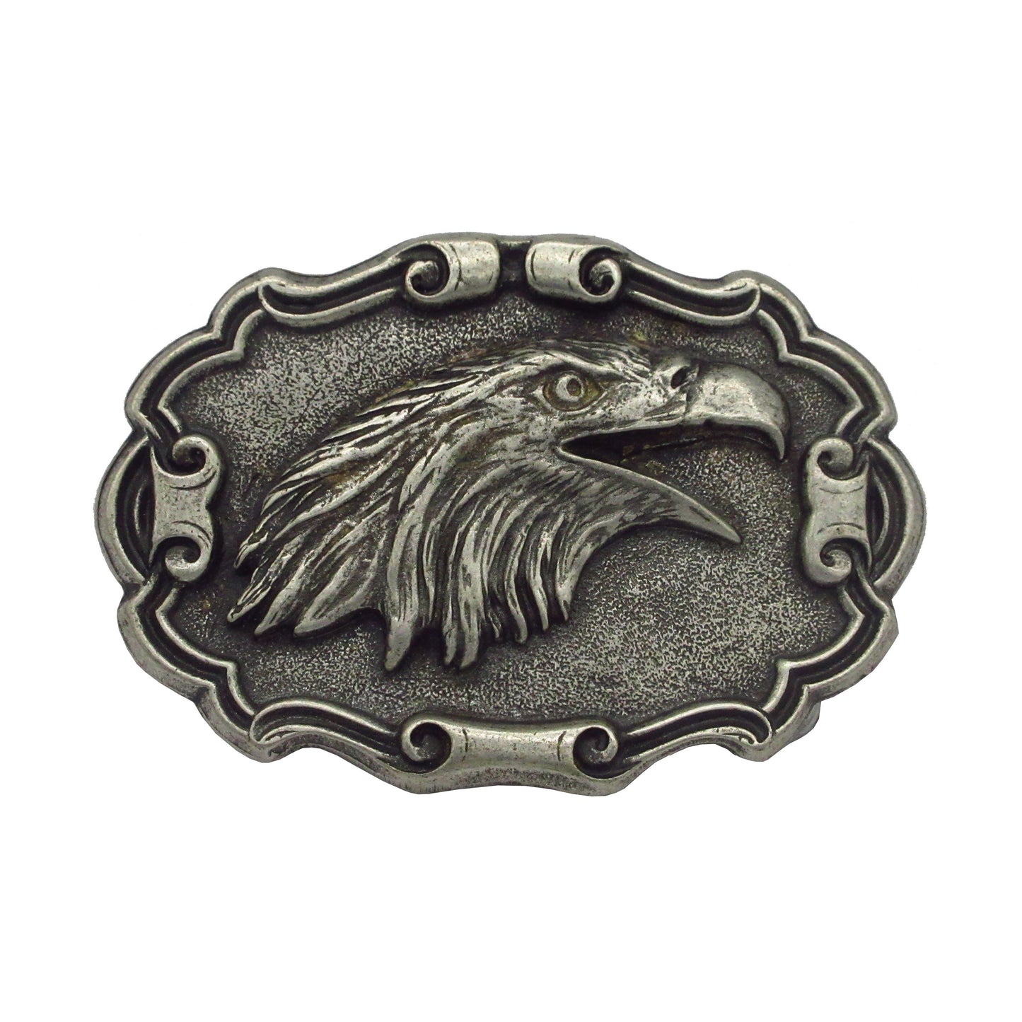 Gürtelschließe Gürtelschnalle Schnalle Buckle grau Silber für 4 cm breiten Gürtel