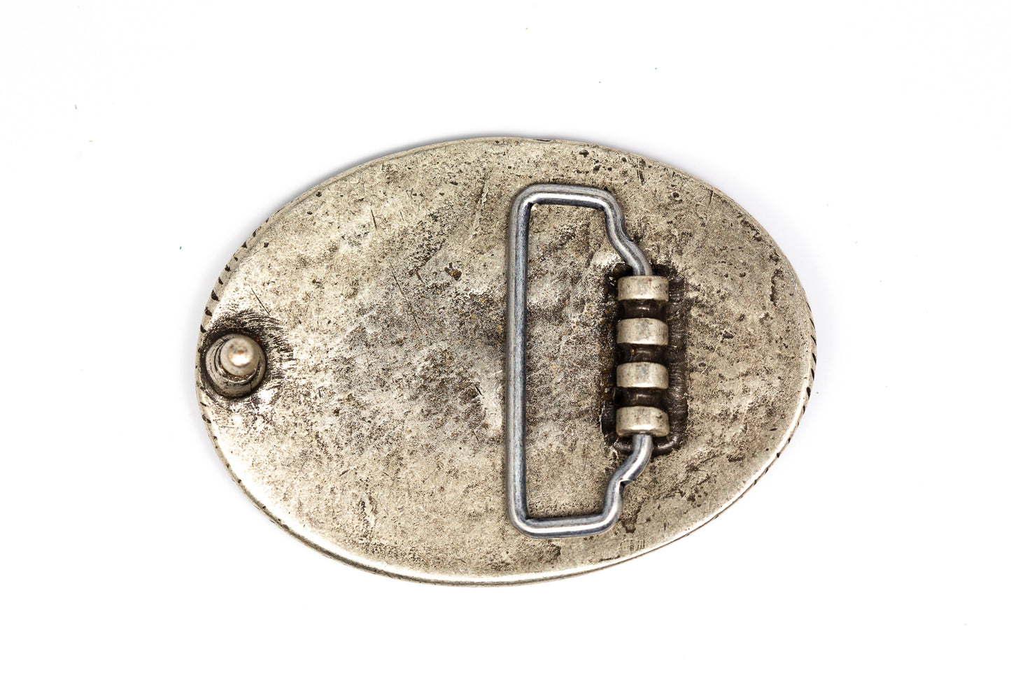 Gürtelschließe Gürtelschnalle Schnalle Buckle Pferd grau Silber für 4 cm breiten Gürtel