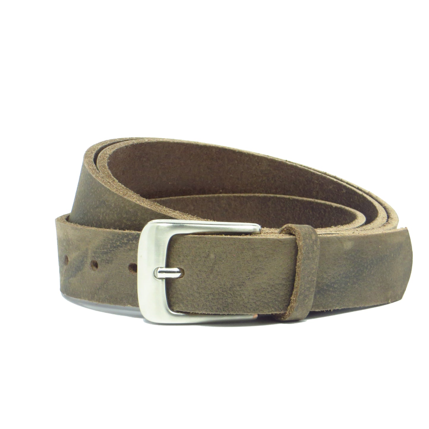 Ledergürtel 3 cm breit dunkelbraun Büffelleder