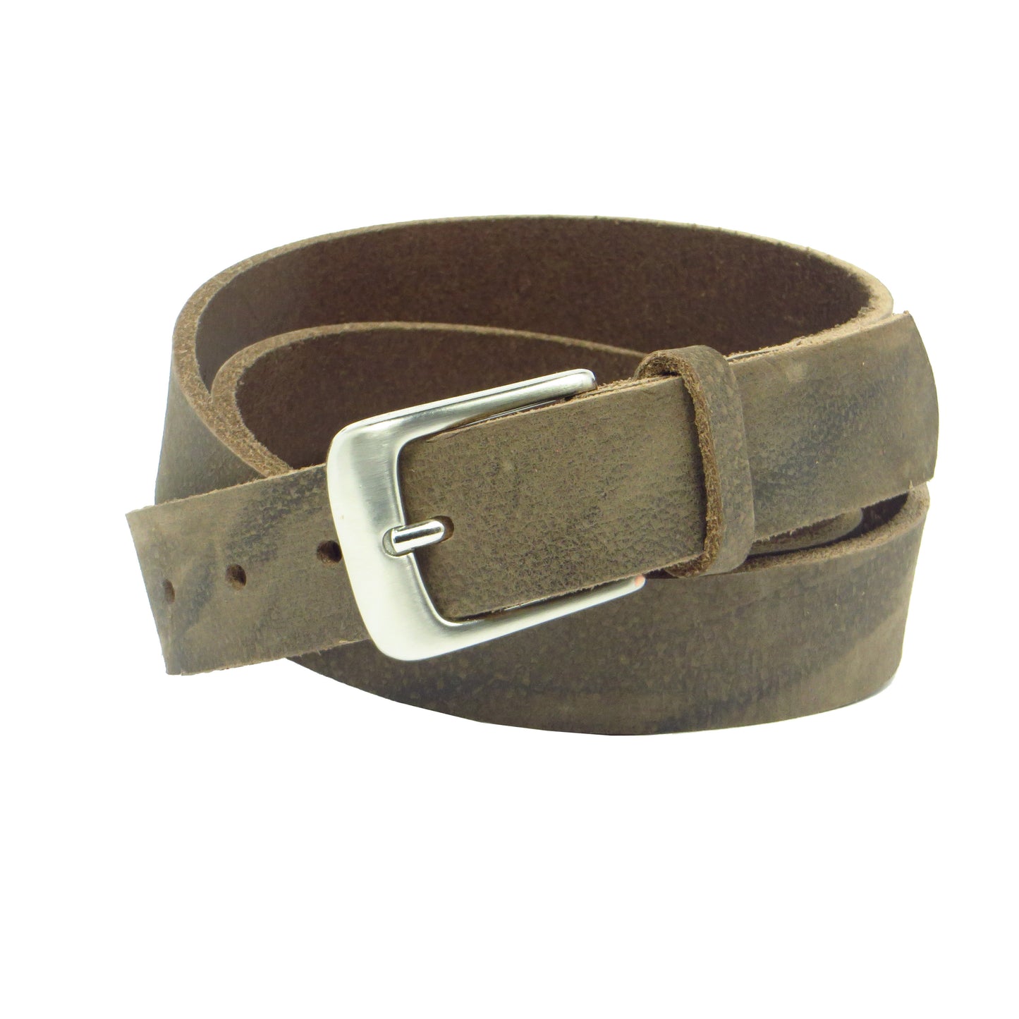 Ledergürtel 3 cm breit dunkelbraun Büffelleder