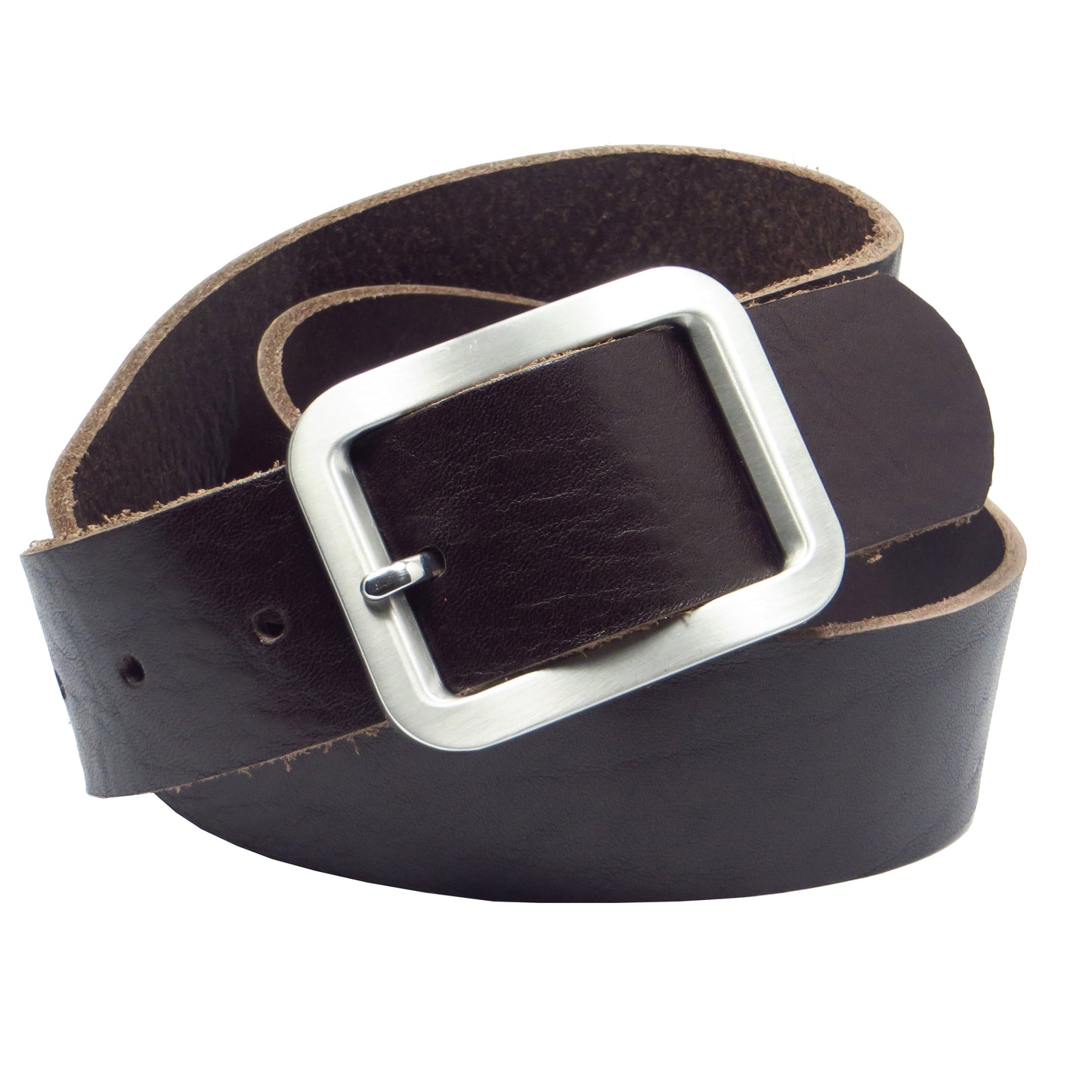 Übergröße Überlänge Ledergürtel 4 cm breit dunkelbraun Rindsleder