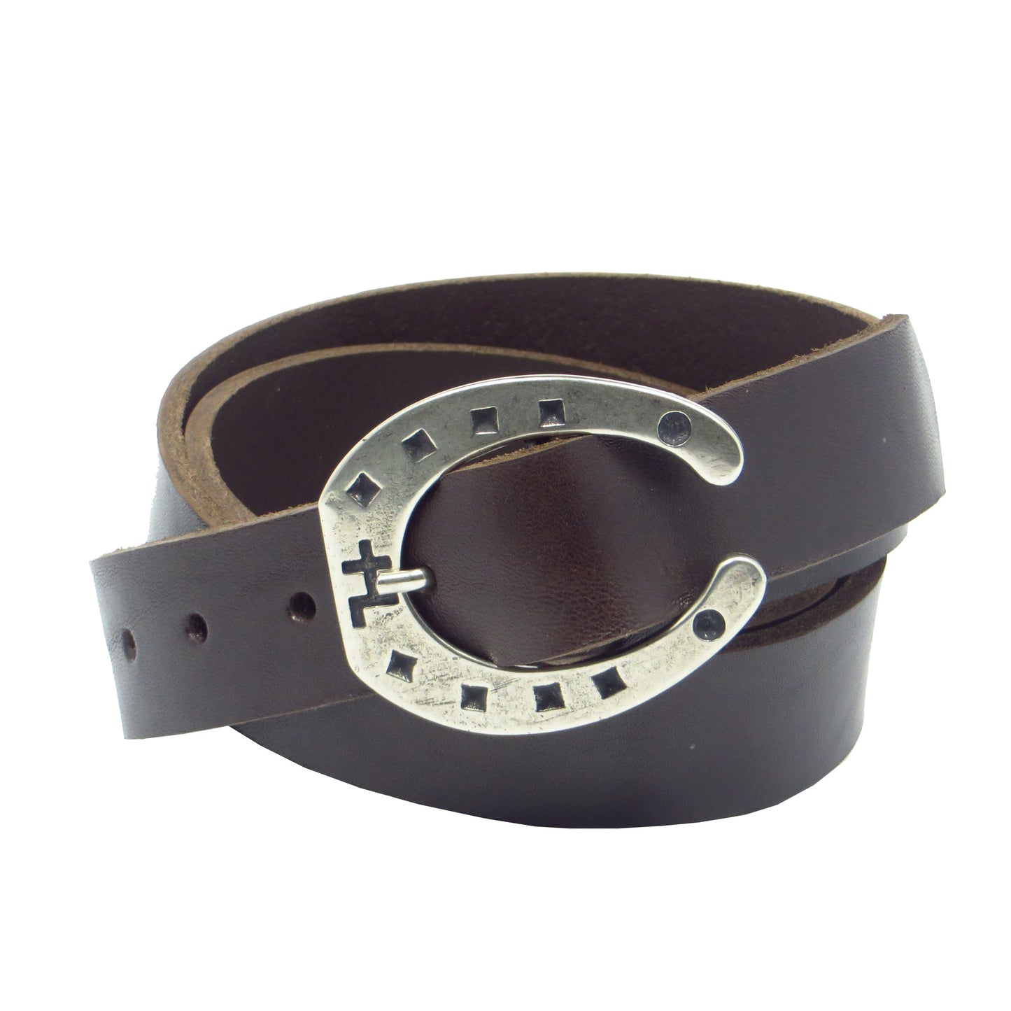 Übergröße Überlänge Ledergürtel 3 cm breit dunkelbraun Rindsleder