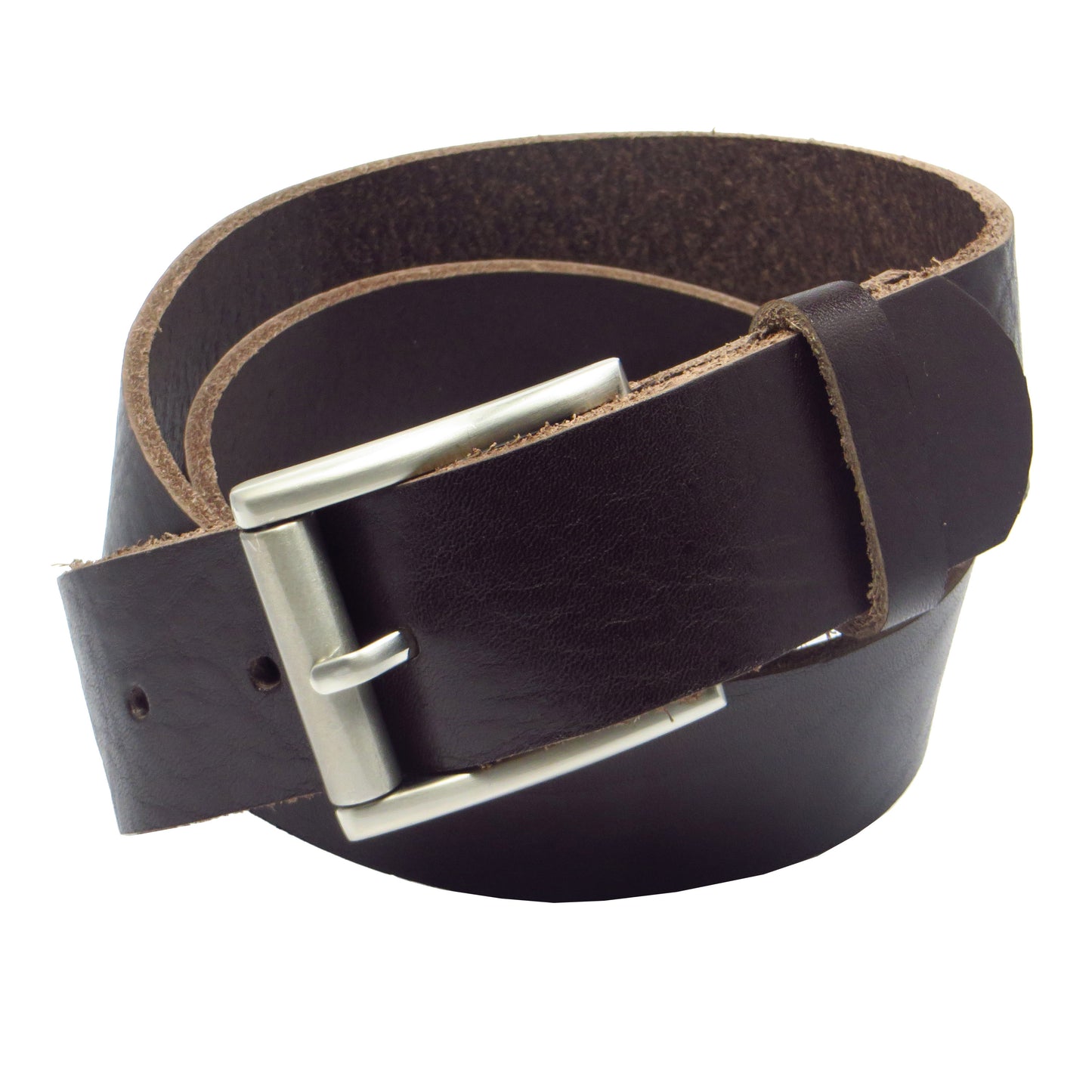 Übergröße Überlänge Ledergürtel 4 cm breit dunkelbraun Rindsleder