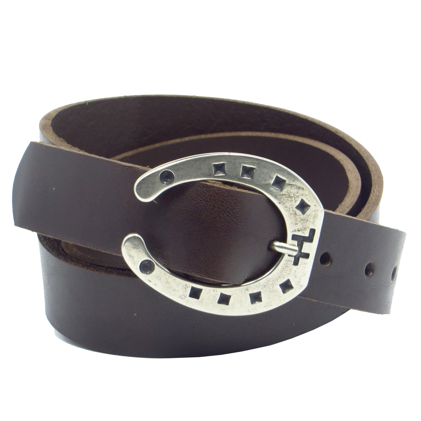 Übergröße Überlänge Ledergürtel 3 cm breit dunkelbraun Rindsleder