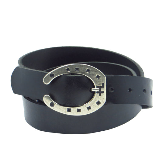 Schwarzer Ledergürtel mit Hufeisenschnalle Rindsleder 3 cm breiter Ledergürtel für Damen Herren ca. 3 – 4 mm dickem Leder. Anzughose Jeans Rock Kleid Arbeitsgürtel Arbeitshose Damengürtel Herrengürtel in verschiedene Längen breiten und Farben erhältlich. Ledergürtel 2 cm breit 3 cm breite Ledergürtel 4 cm breite Gürtel und 5 cm breite Gürtel aus Rindsleder Büffelleder