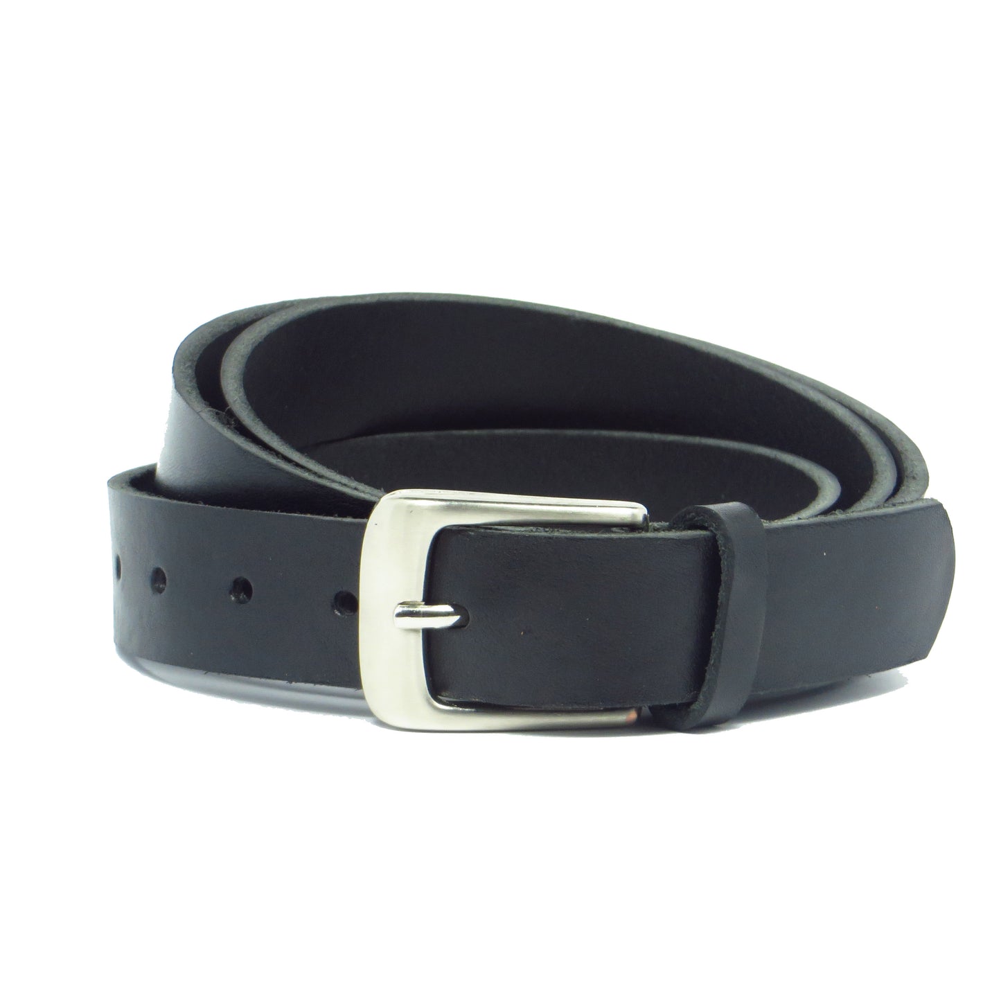 Ledergürtel 3 cm breit schwarz Rindsleder