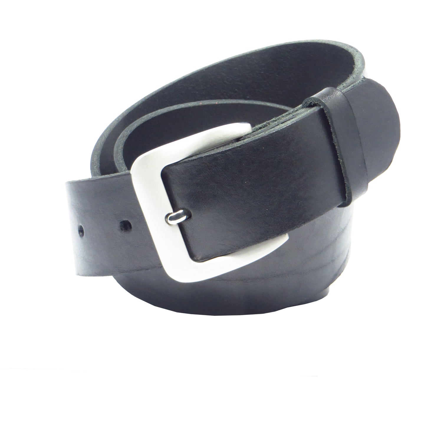 Ledergürtel 4 cm breit schwarz Rindsleder