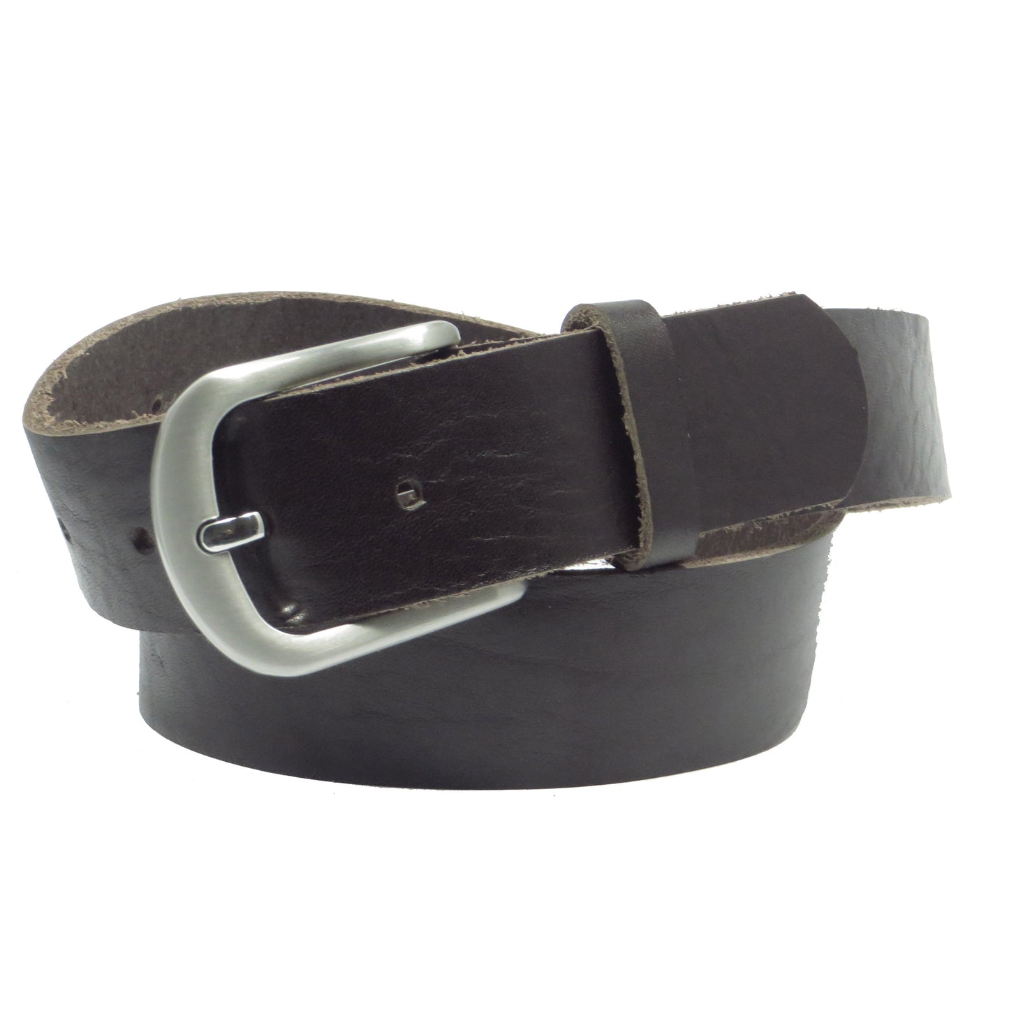 Ledergürtel 4 cm breit dunkelbraun Rindsleder