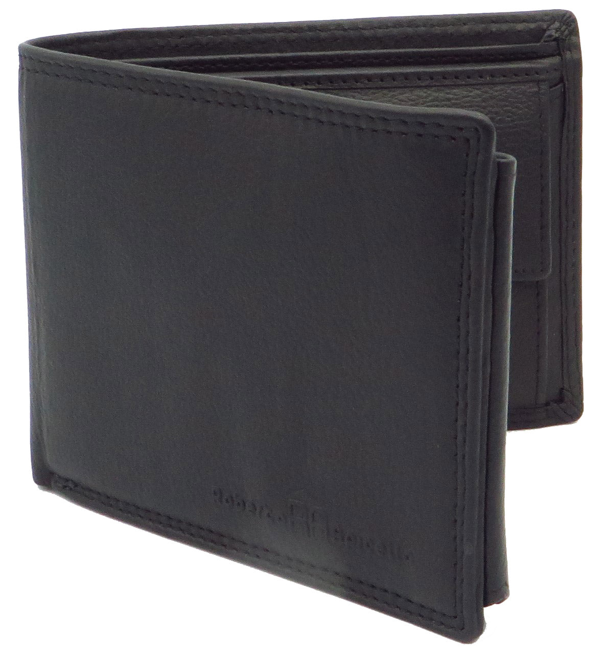 Geldbörse für Herren schwarz Rindsleder Querformat mit RFID Diebstahlschutz MW-287-SNDM