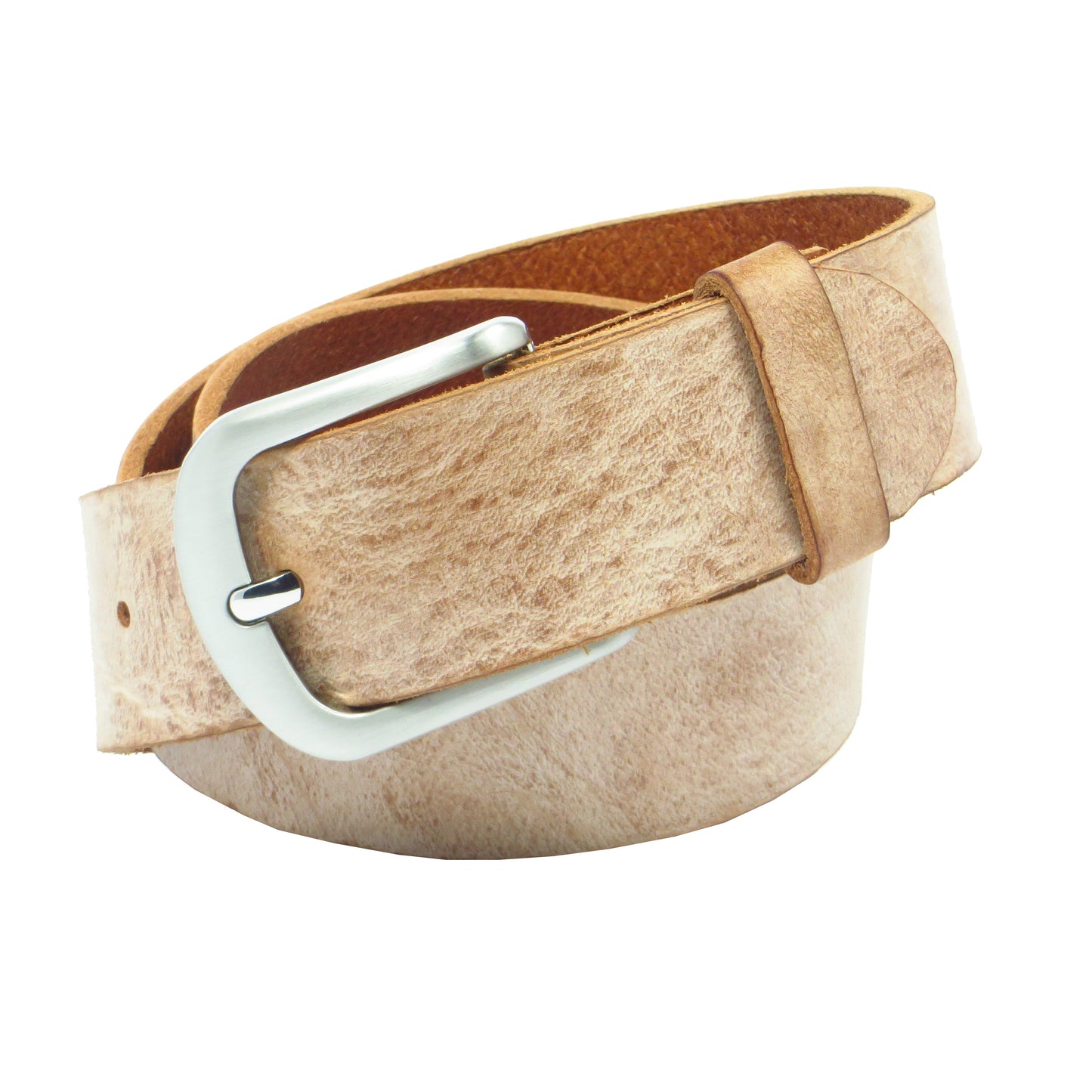 Ledergürtel 4 cm breit rosa Rindsleder