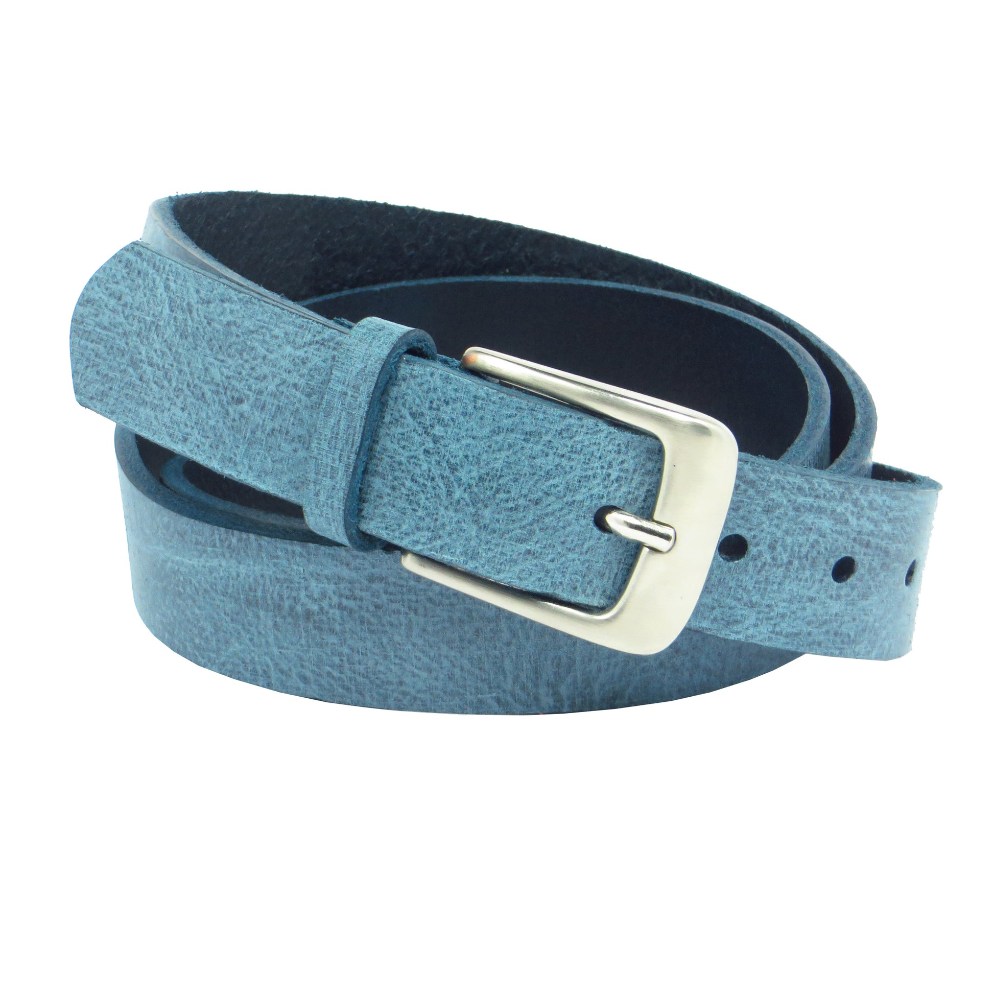 Blauer Rindsleder 3 cm breiter Ledergürtel für Damen Herren ca. 3 – 4 mm dickem Leder. Anzughose Jeans Rock Kleid Arbeitsgürtel Arbeitshose Damengürtel Herrengürtel in verschiedene Längen breiten und Farben erhältlich. Ledergürtel 2 cm breit 3 cm breite Ledergürtel 4 cm breite Gürtel und 5 cm breite Gürtel aus Rindsleder Büffelleder