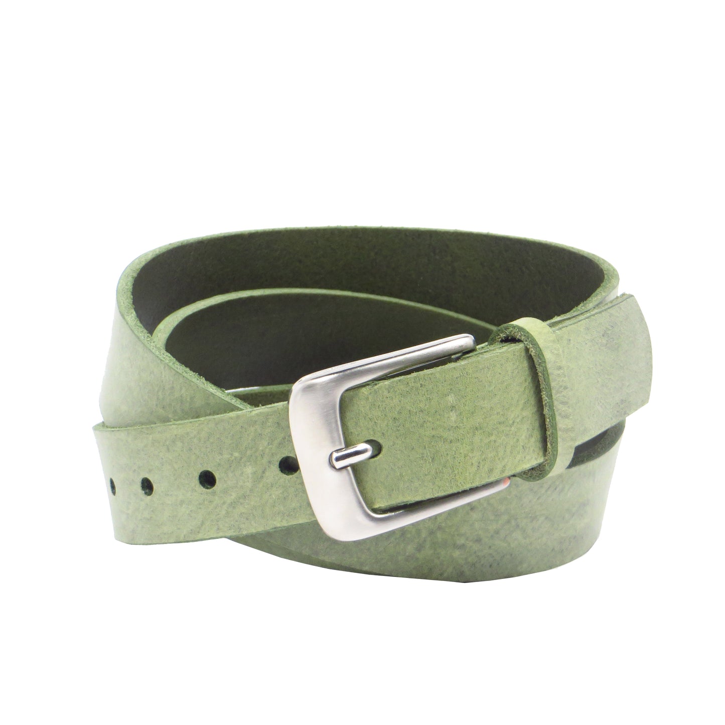 Ledergürtel 3 cm breit mint grün Rindsleder
